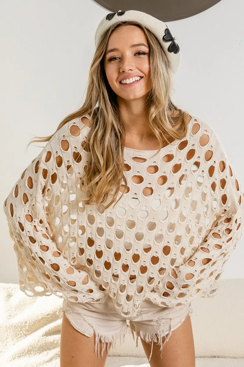Hollow Out Knit Top