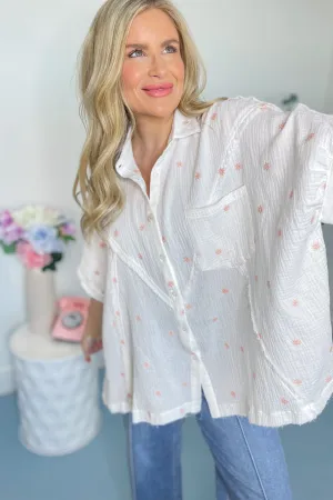 Katelyn Embroidered Casual Top