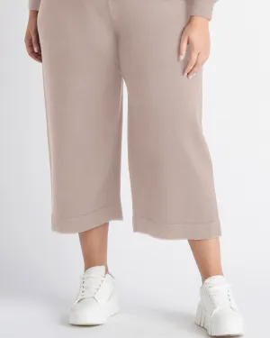 Katie Culotte Sweater Pant | Taupe