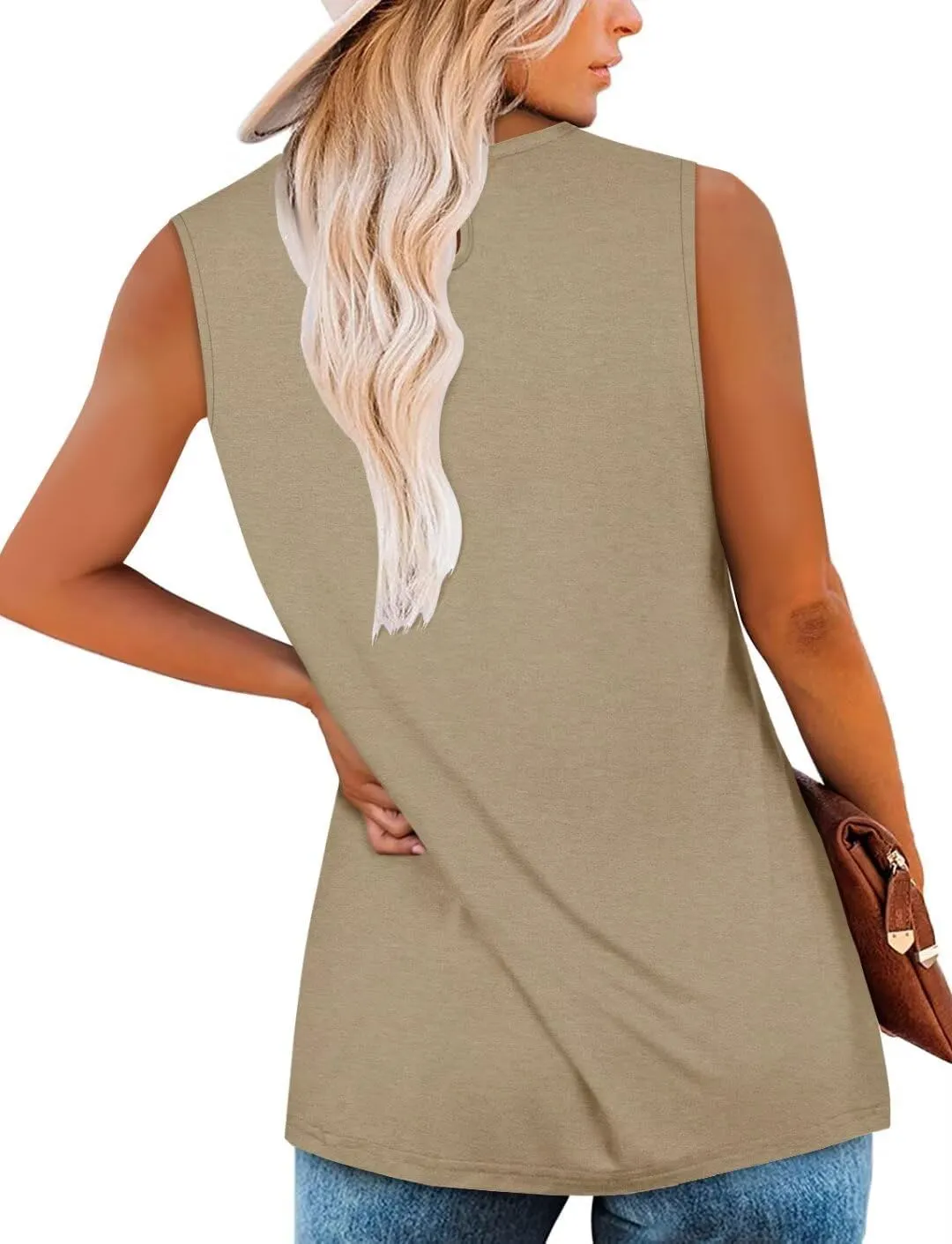 KISSMODA Womens Flora Print Tank Tops Ribbed Summer Shirt Sleeveless Summer Casual Women Blouses（S-3XL）