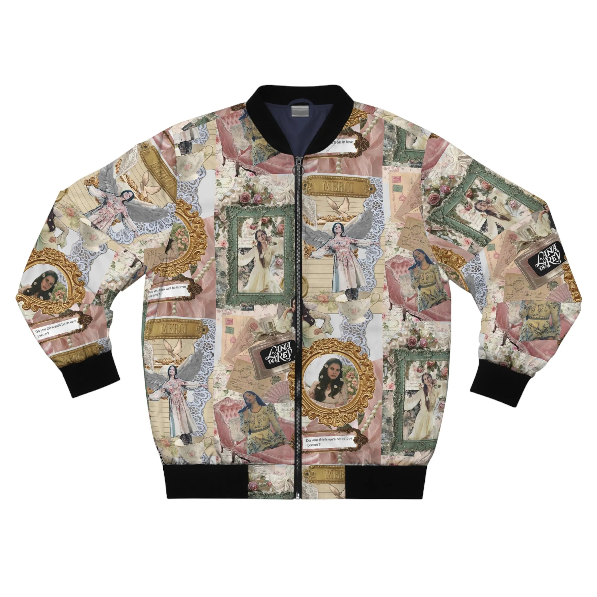 Lana Del Rey Victorian Collage Men's Bomber Jacket
