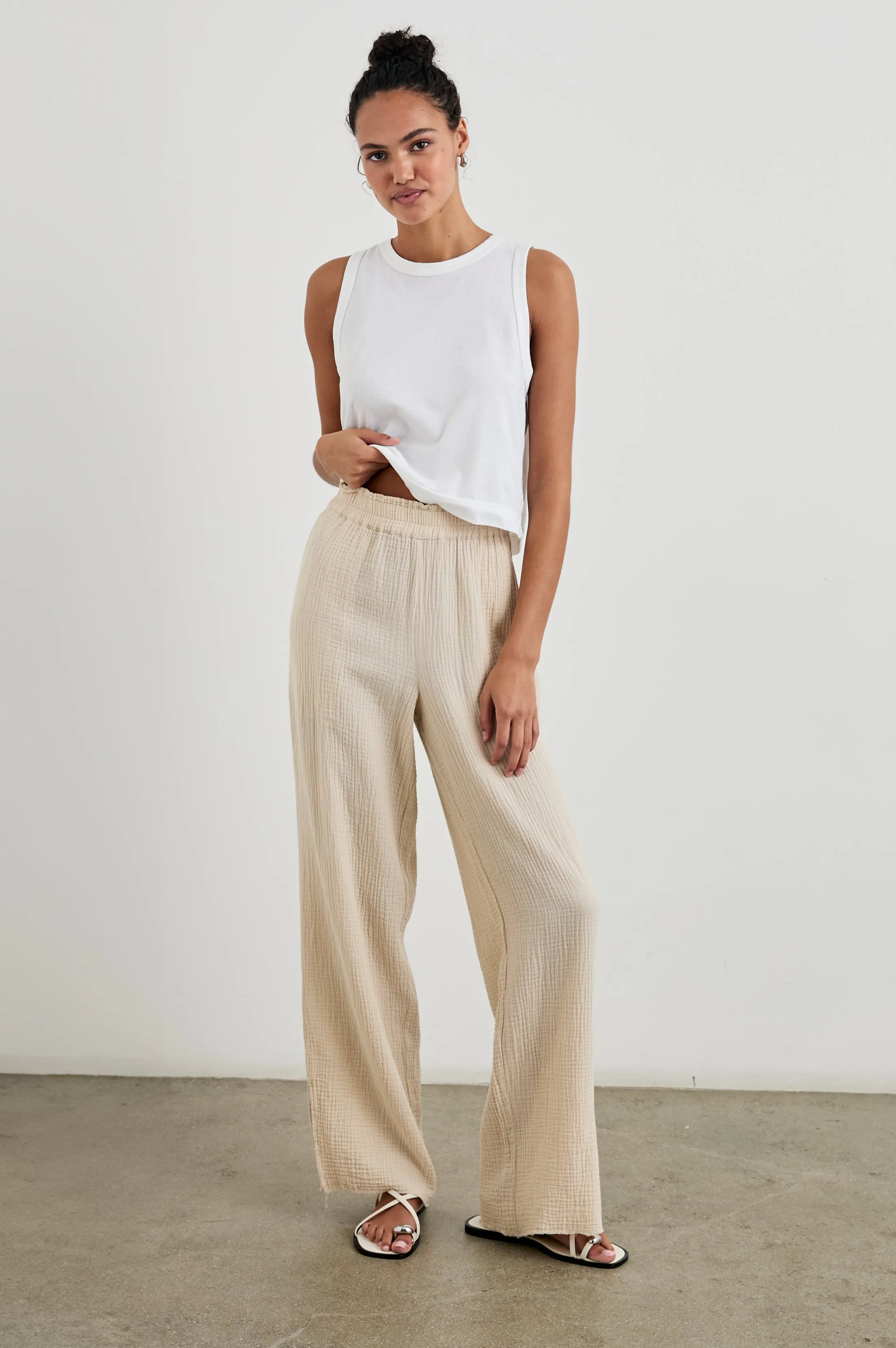 LEON PANT - FLAX