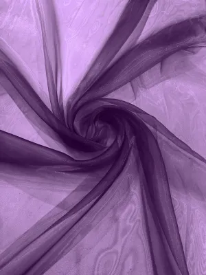 Light Purple 58/60"Wide 100% Polyester Soft Light Weight, Sheer Crystal Organza Fabric Sold By The Yard
