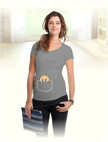 Maternity Shirt Specialized for Pregnant Women Plus Size