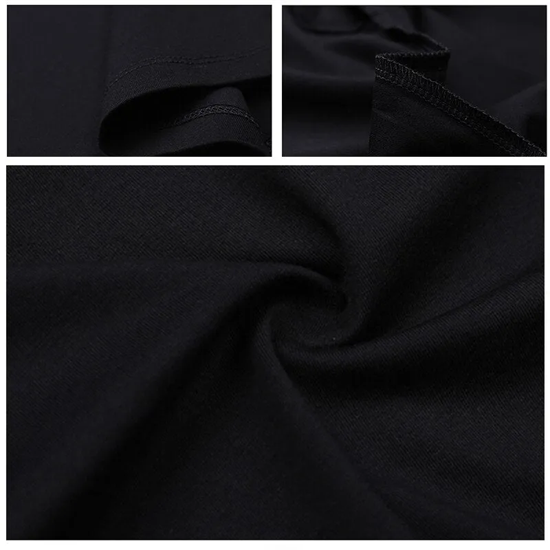 Men High Neck Long Sleeve Cotton T-shirt