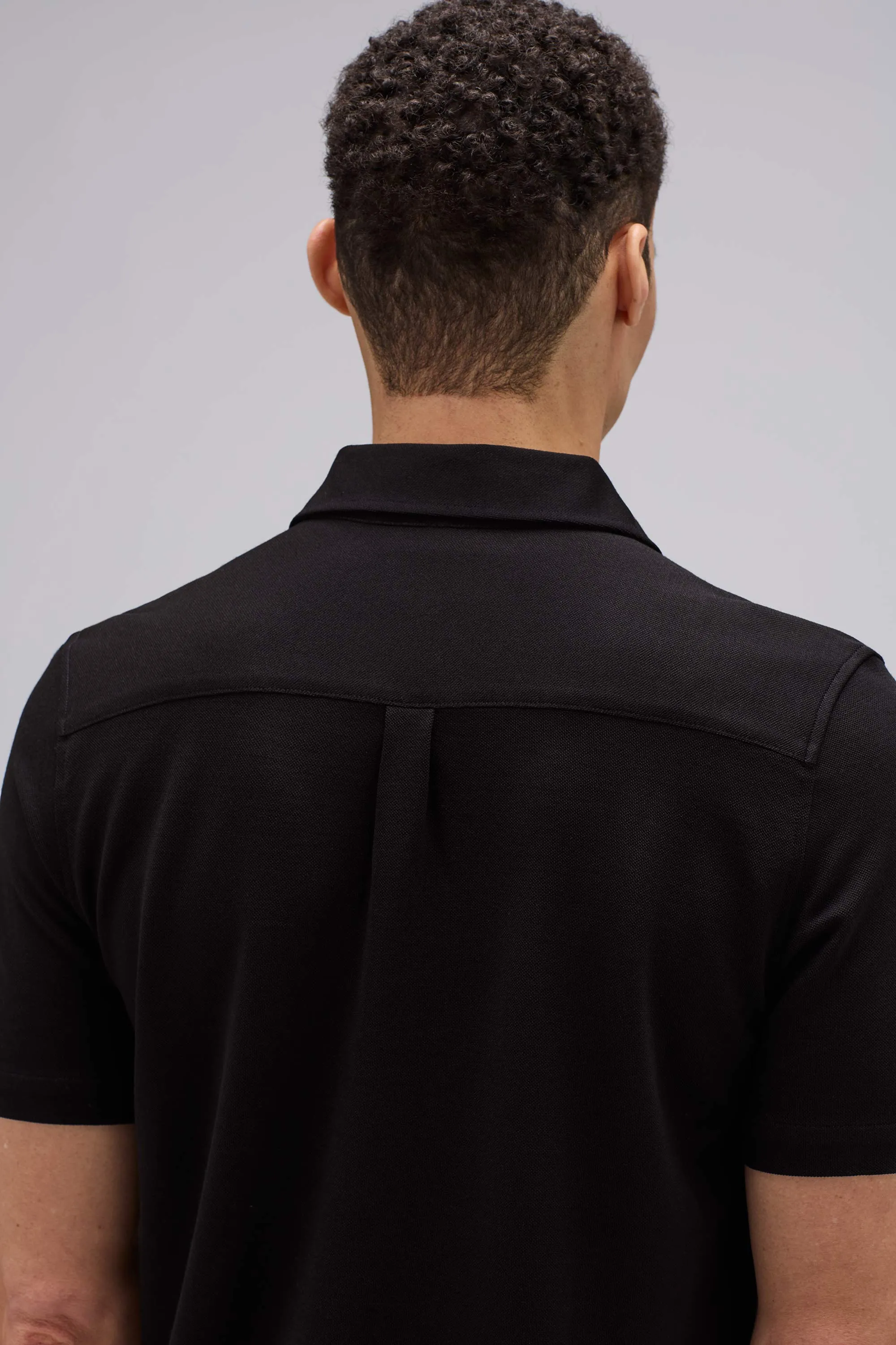 Men's Short Sleeve Merino Button-Up