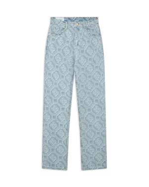 Monogram Straight Leg Jeans