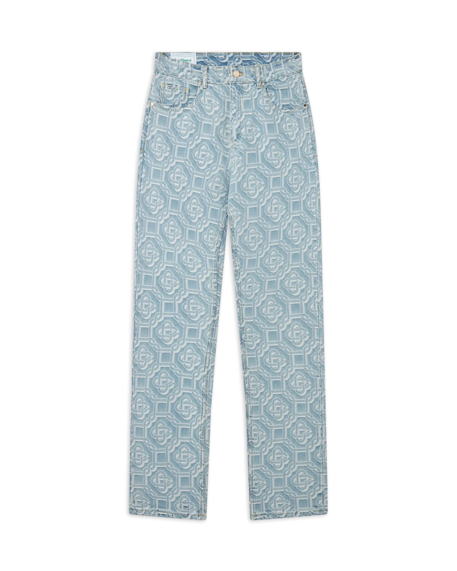 Monogram Straight Leg Jeans