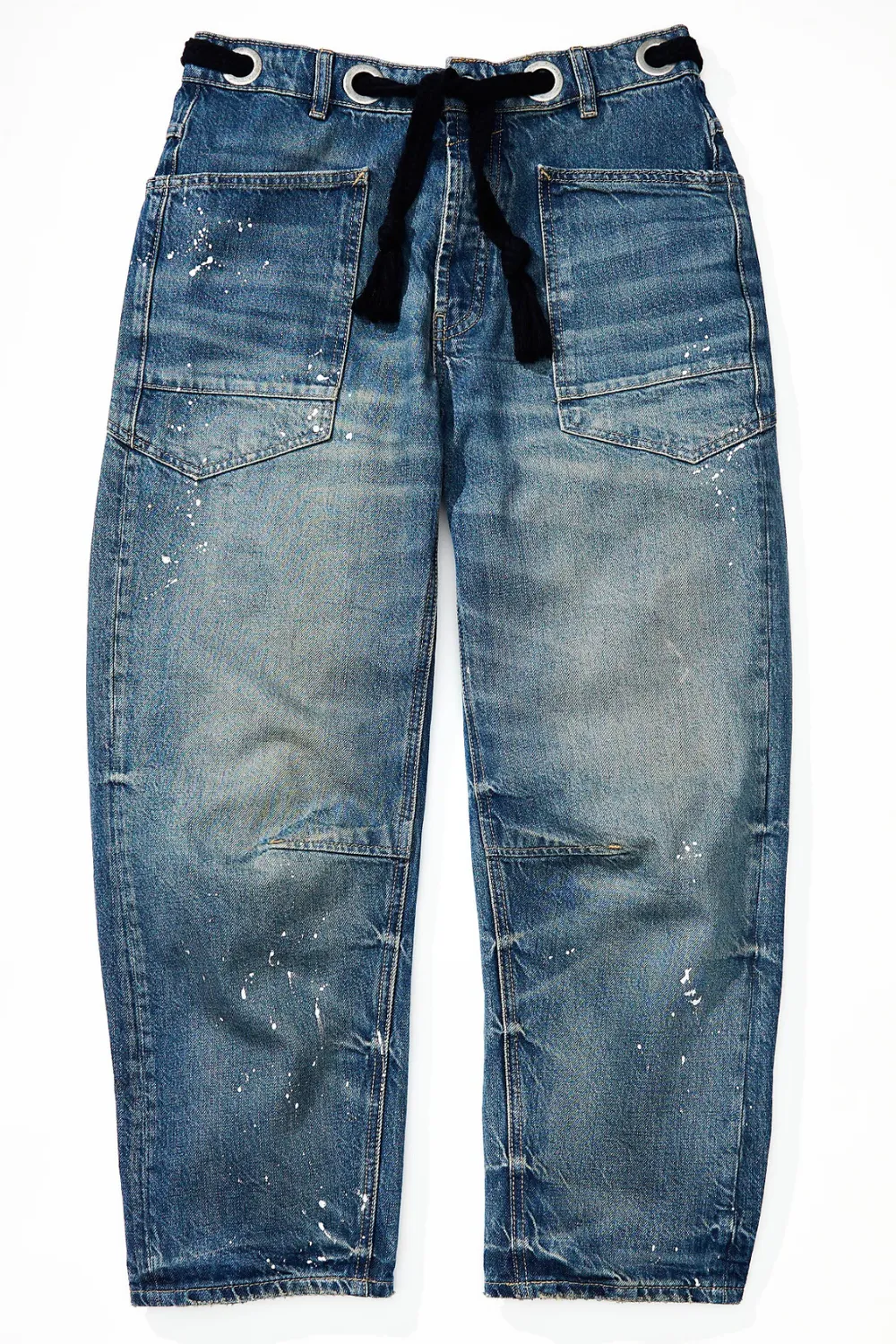 Moxie Pull-On Barrel Jeans | Timeless Blue