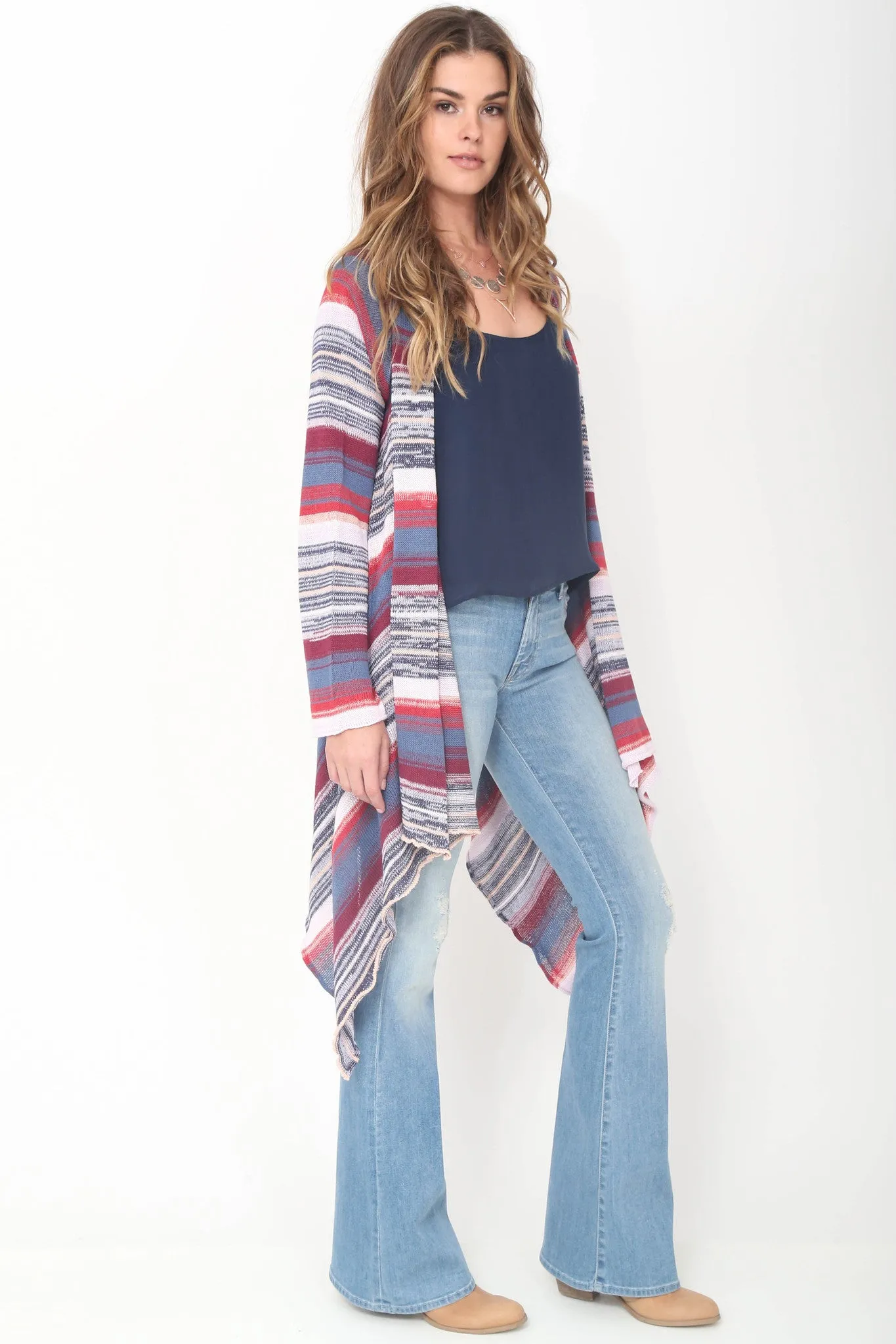 Naples Wrap Sweater in Sea Side