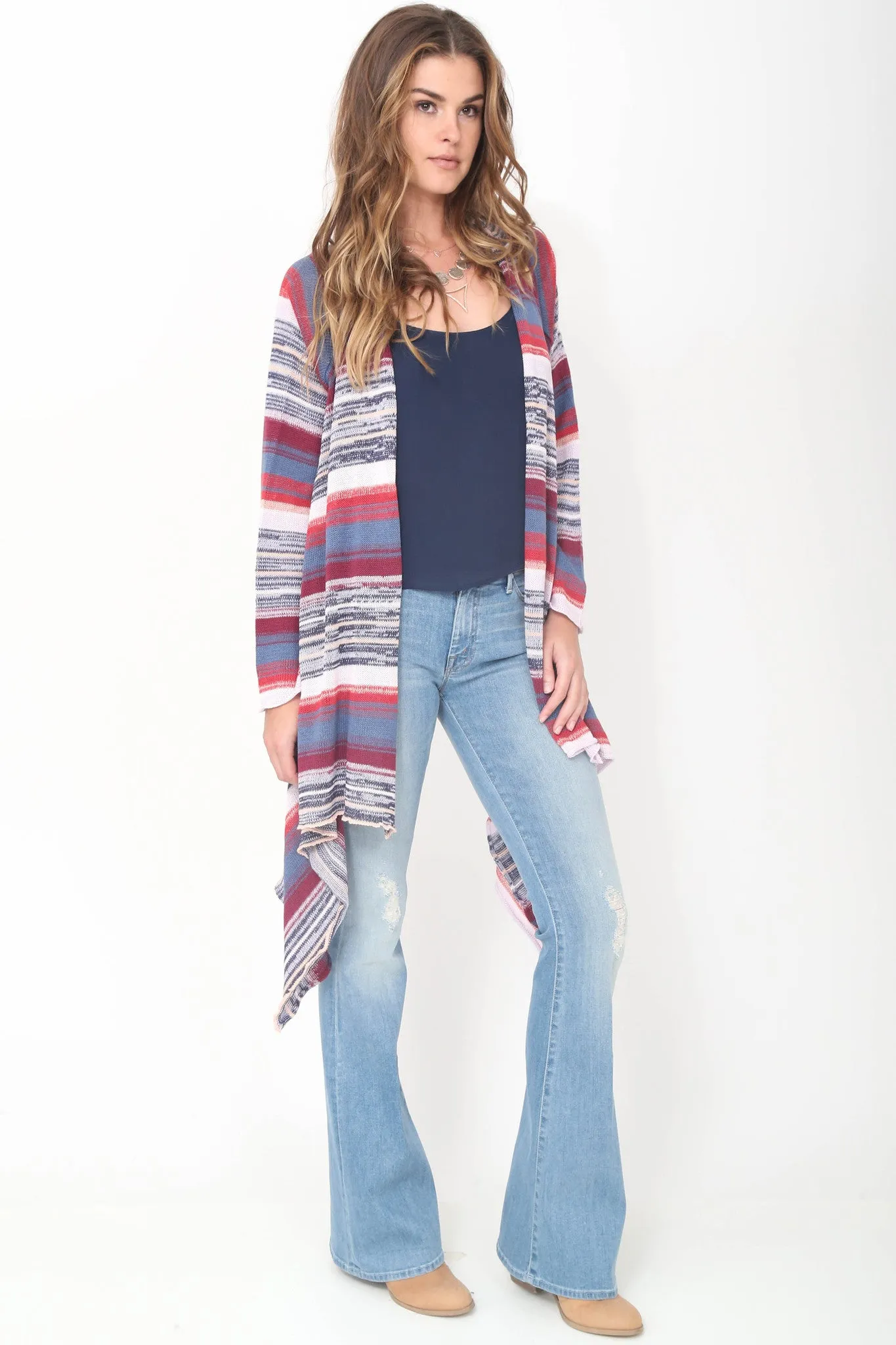Naples Wrap Sweater in Sea Side
