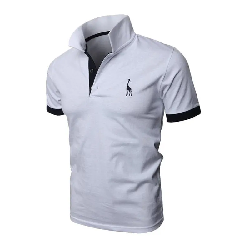 New 2021 Fashion Summer T Shirt Men Short Sleeved Male Turndown Collar Casual Colors T-Shirts Men Clothing