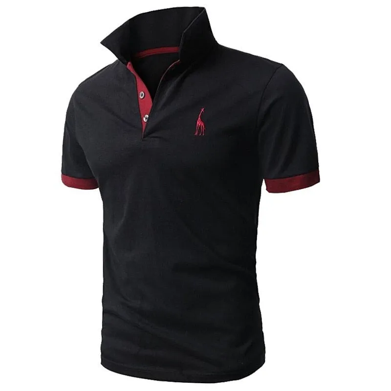 New 2021 Fashion Summer T Shirt Men Short Sleeved Male Turndown Collar Casual Colors T-Shirts Men Clothing
