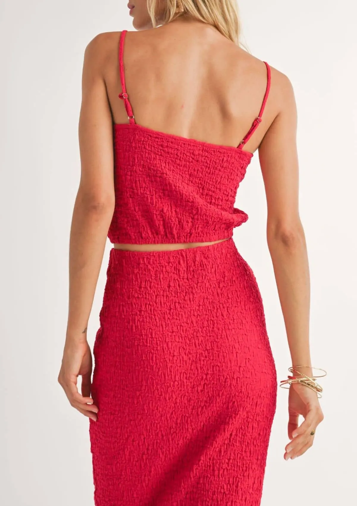 On the Pier Knit Tank Top - Red