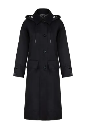 Oversize Hooded Trench Coat (Final Sale)