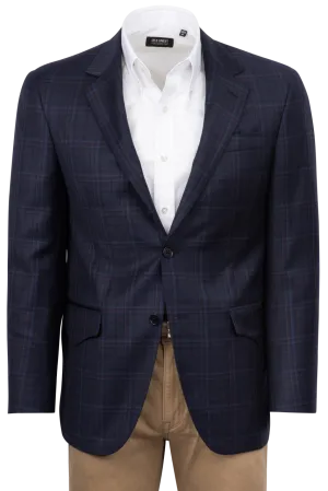 Pinto Ranch Navy Plaid Sport Coat