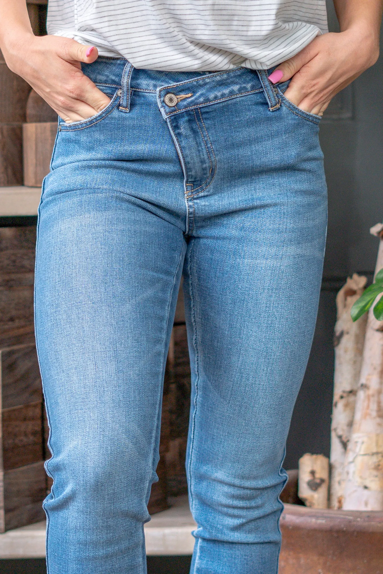 Plus Size Beachcombing High Rise Cross Over Straight