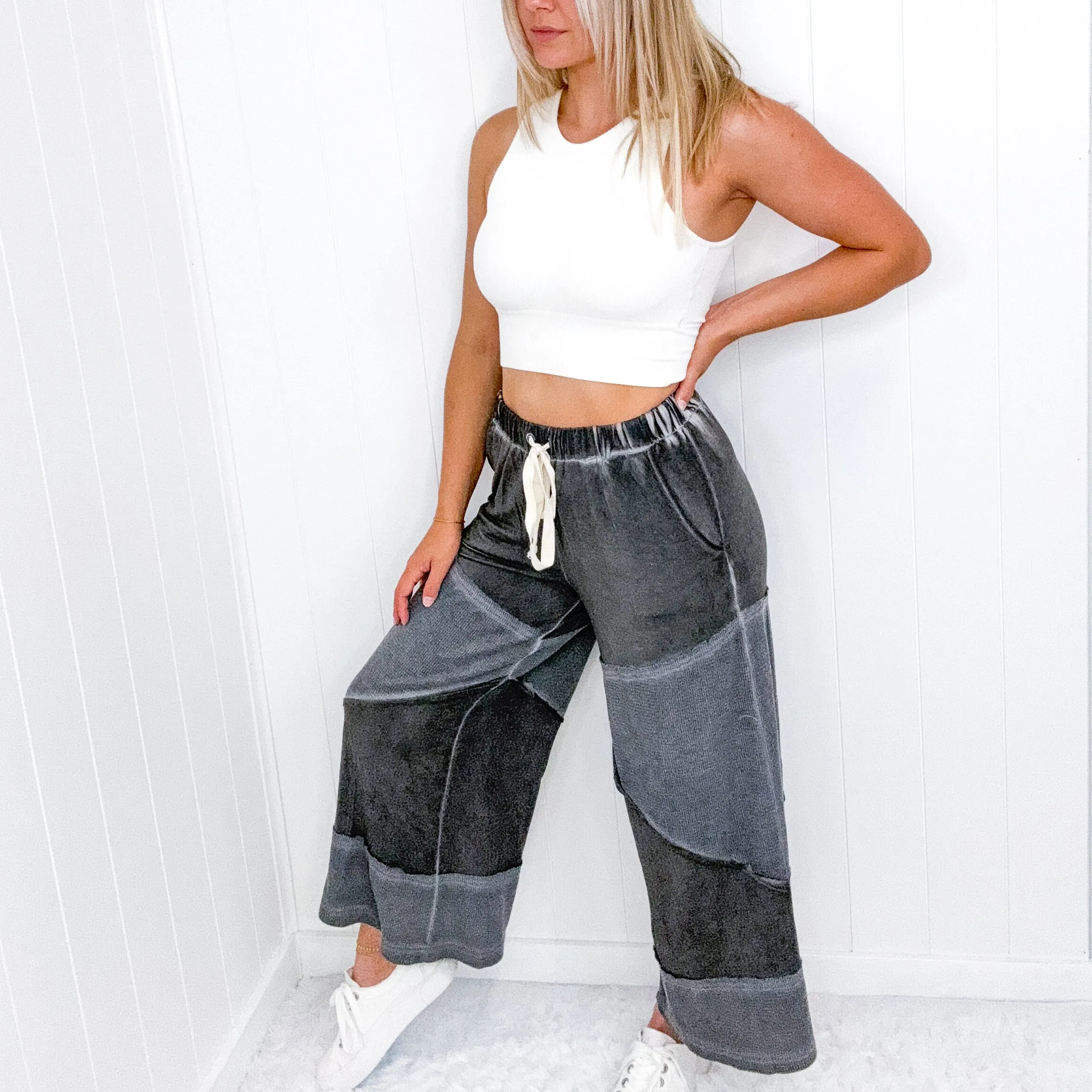 Pol Making Moves Wide Leg Cropped Palazzo Pants in 6 Colors