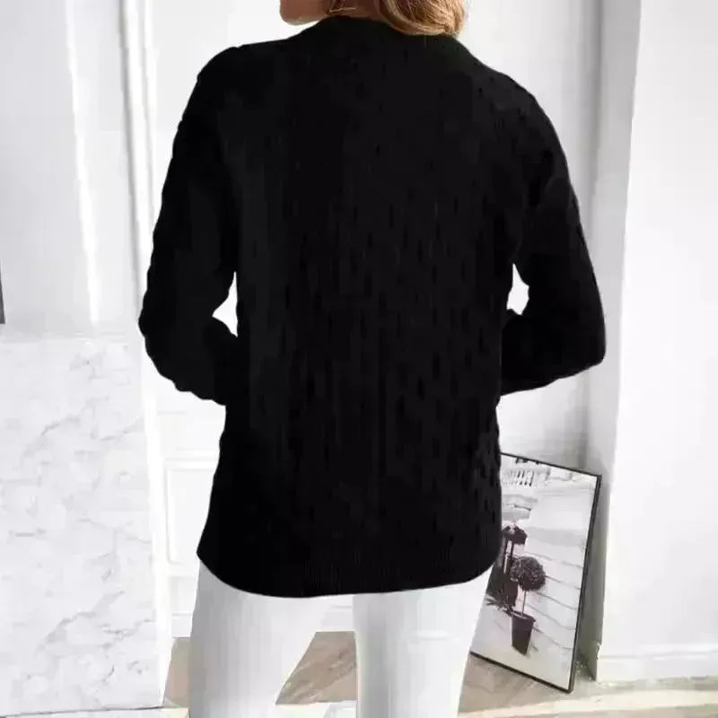 Pullover Round Neck Long Sleeves Knitwear Cashmere sweater Top women