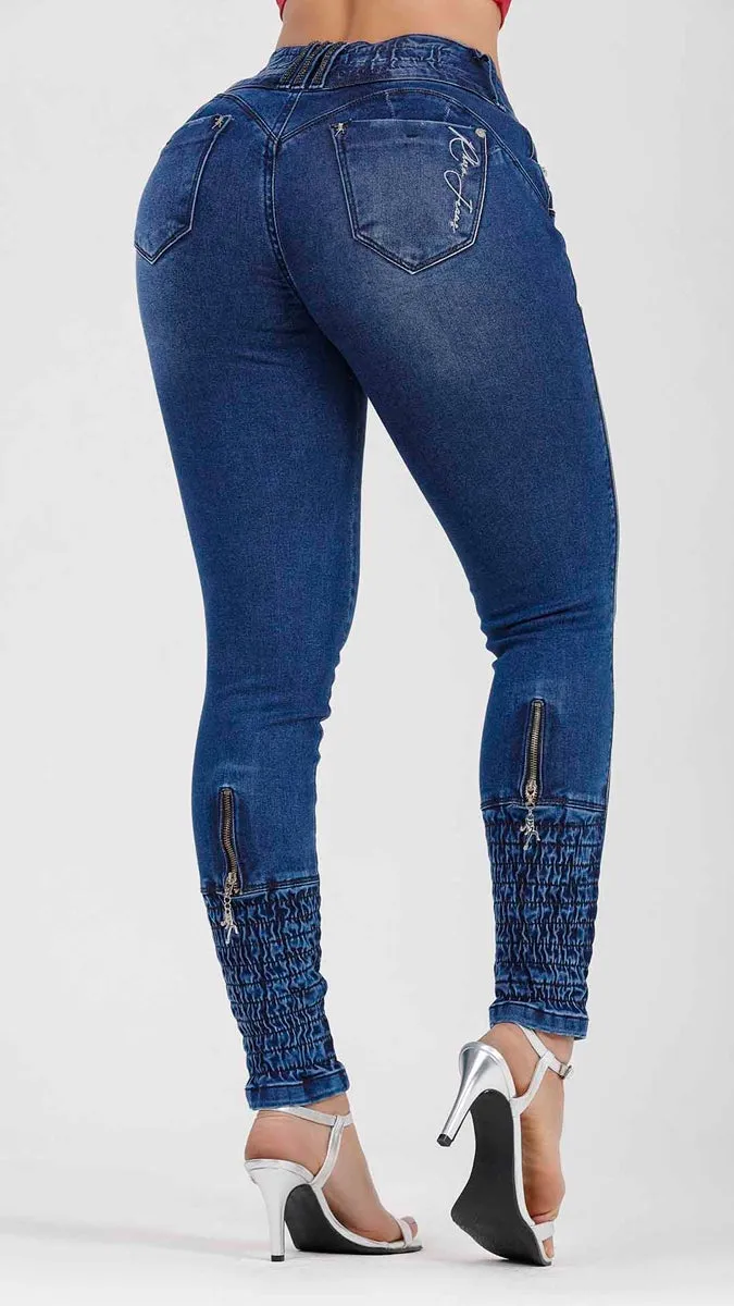 Rhero Women's High Waisted Skinny Jeans Pants 56677