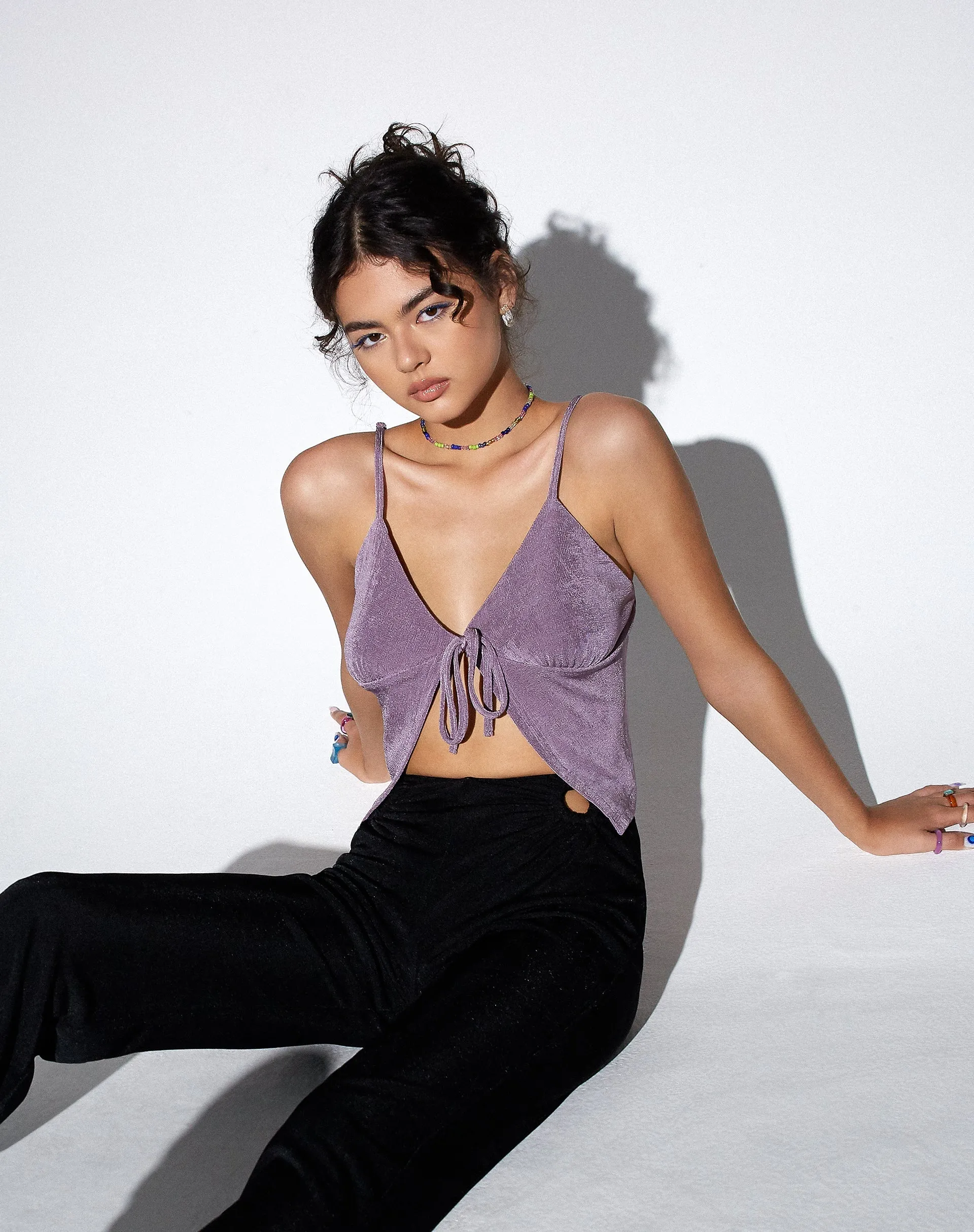 Rumak Cami Top in Crepe Lavender