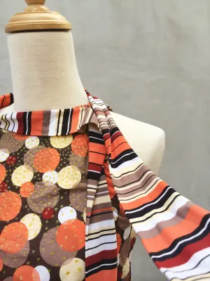 SALE ! |  Groovy Baby | Psychedelic retro flower power mod 60s style Halter top with necktie