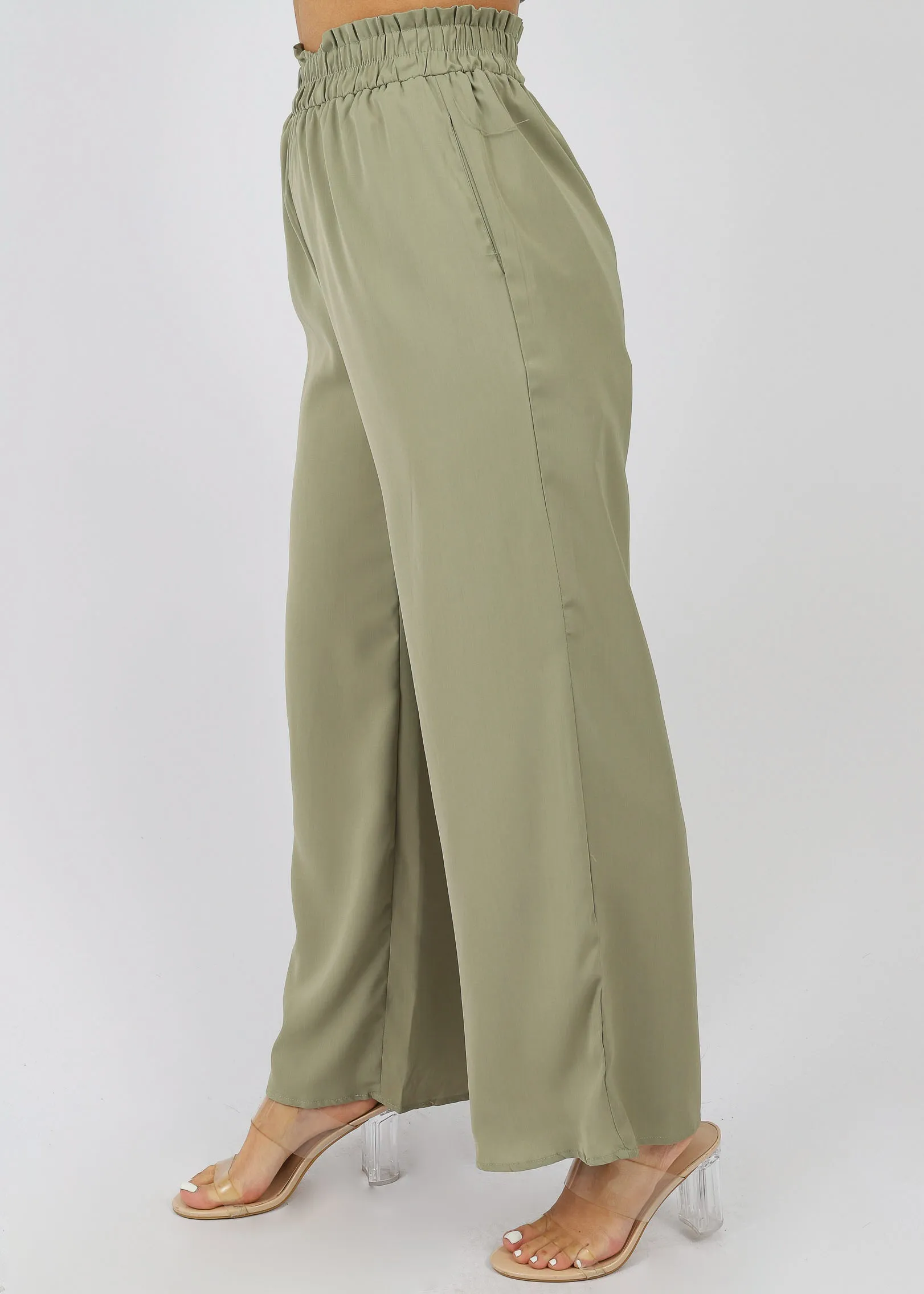 Satin Wide Leg Pants