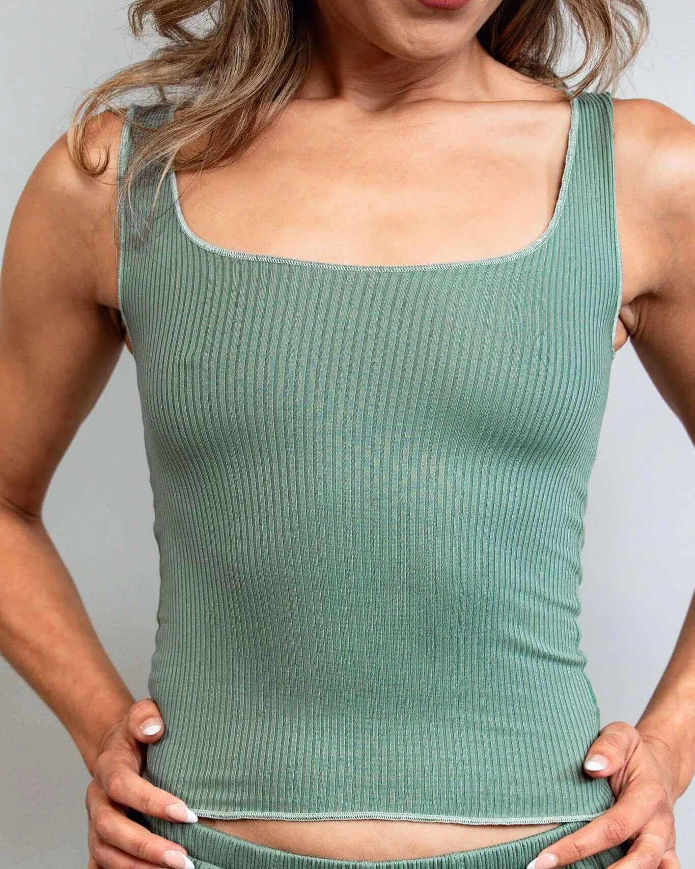 Sea Spray Ribbed Lounge Tank