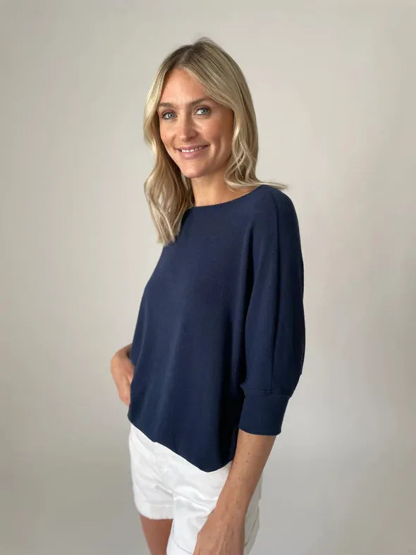 Short Sleeve  Good Reason Top | Navy