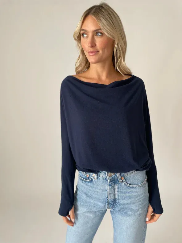 Six Fifty Anywhere Top | Navy