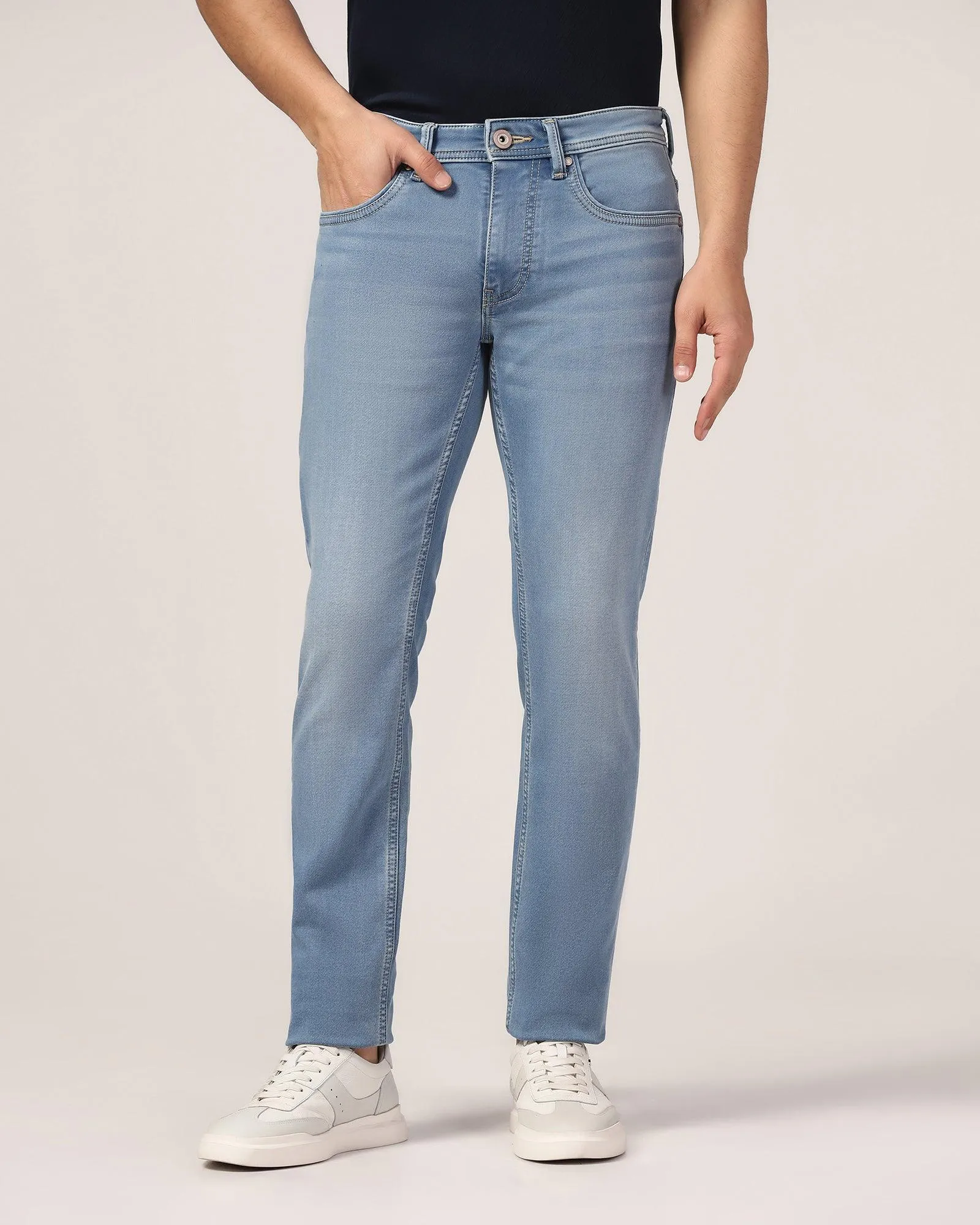 Slim Comfort Buff Fit Indigo Textured Jeans - Cruz