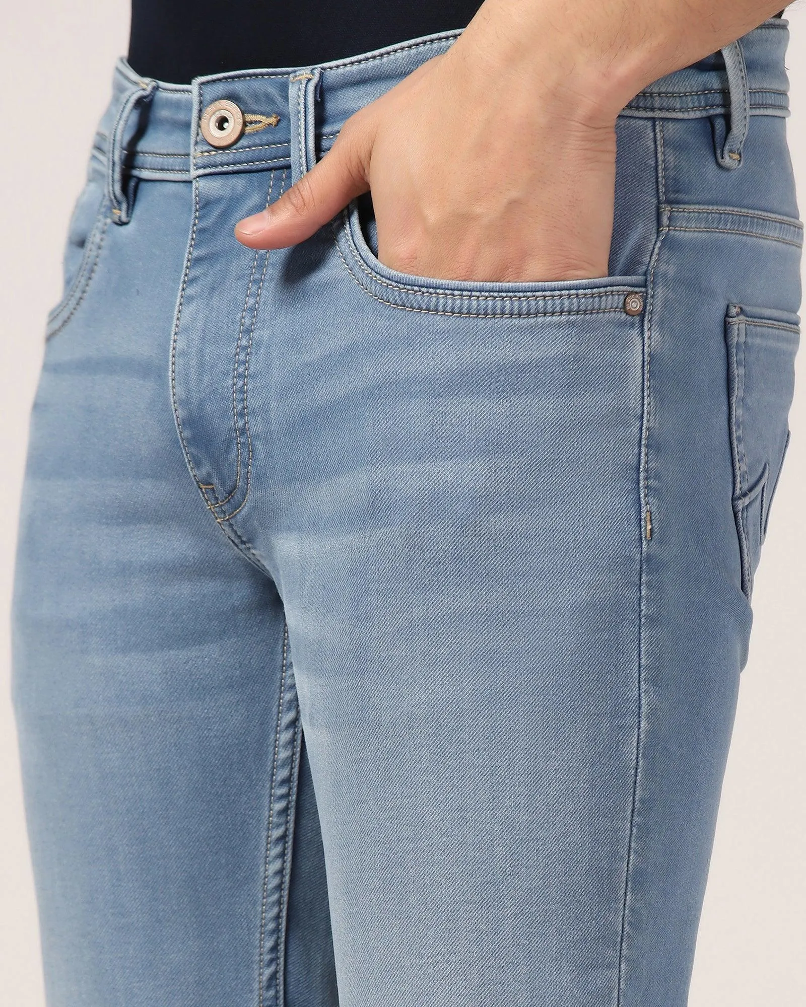 Slim Comfort Buff Fit Indigo Textured Jeans - Cruz