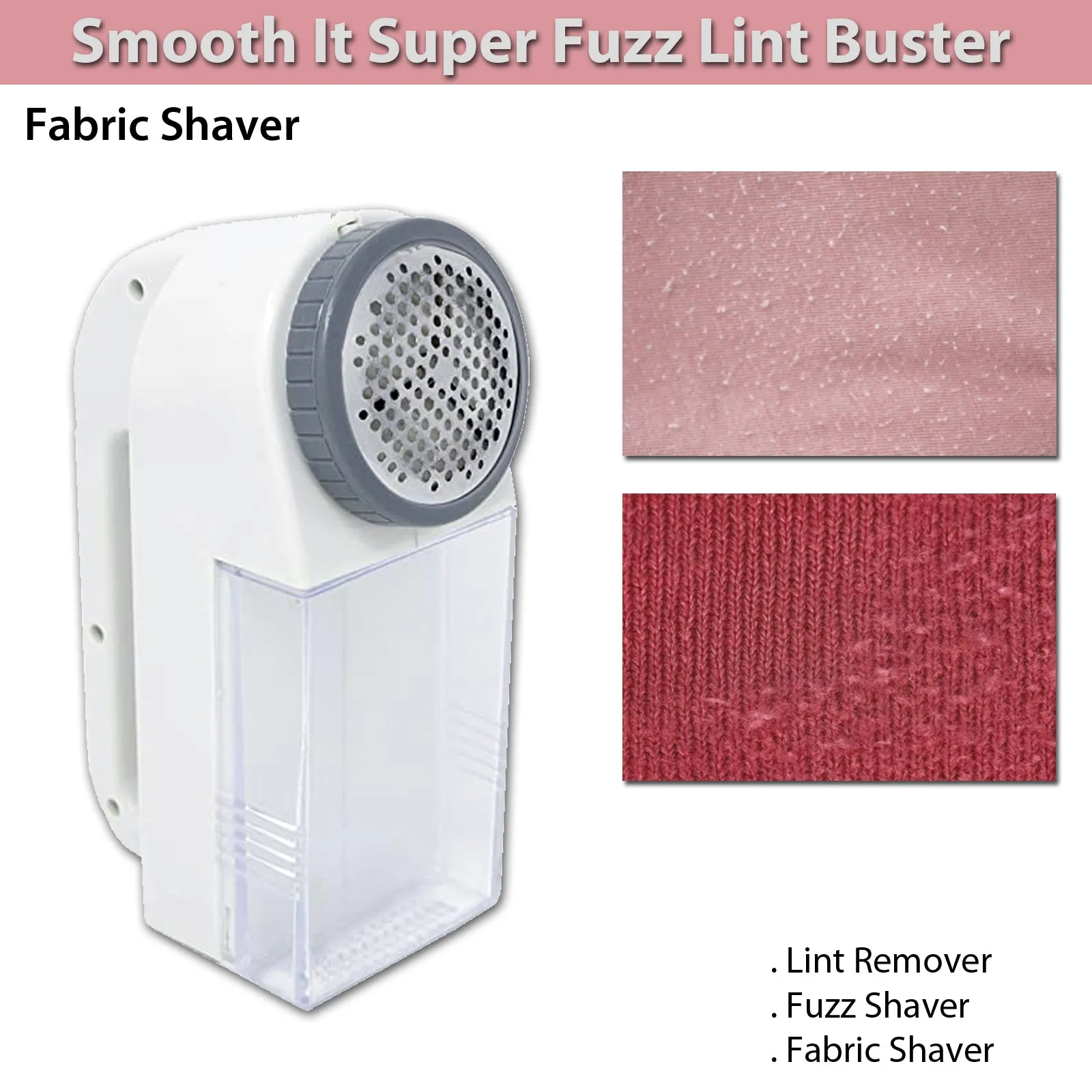 Smooth It Super Fuzz Lint Buster Fabric Shaver