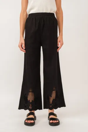 SONORA PANT BLACK LINEN