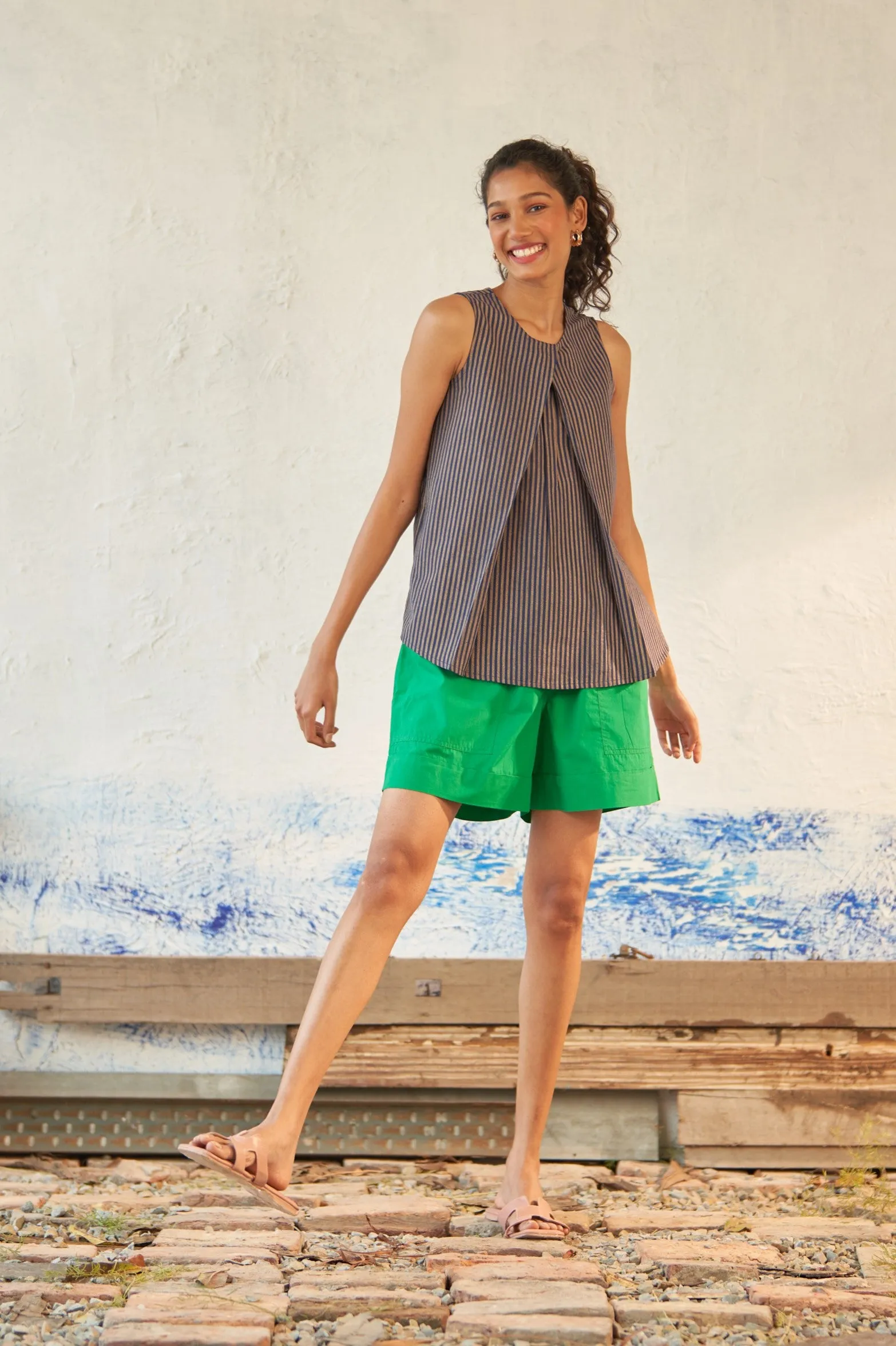 Stripe Swerve Top