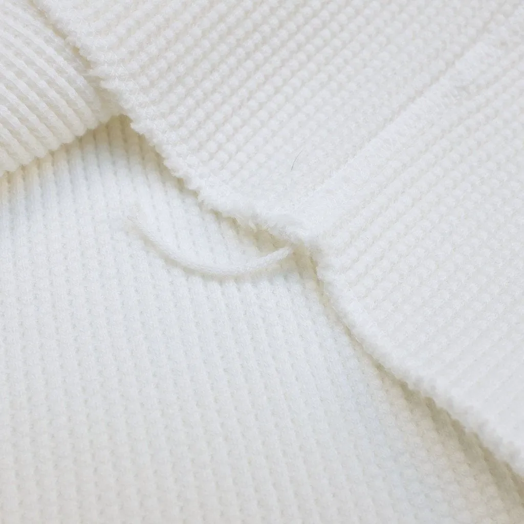 Studio D'Artisan L/S Heavy Thermal Henley (White)
