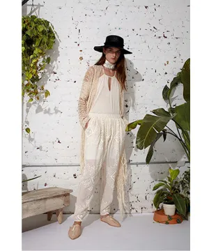 Summer Snowflake Wide Leg Pant