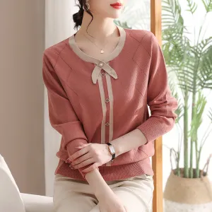 Temperament Knitted Shirt Spring And Autumn Sweater