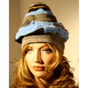 The point! Vegan re-purposed whimsical hat. Versatile. Free shipping mainland USA.