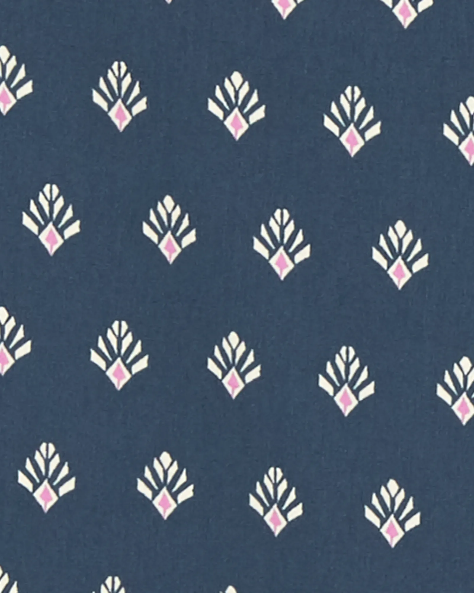 Turin Printed Ankle Pant | Navy / Pink