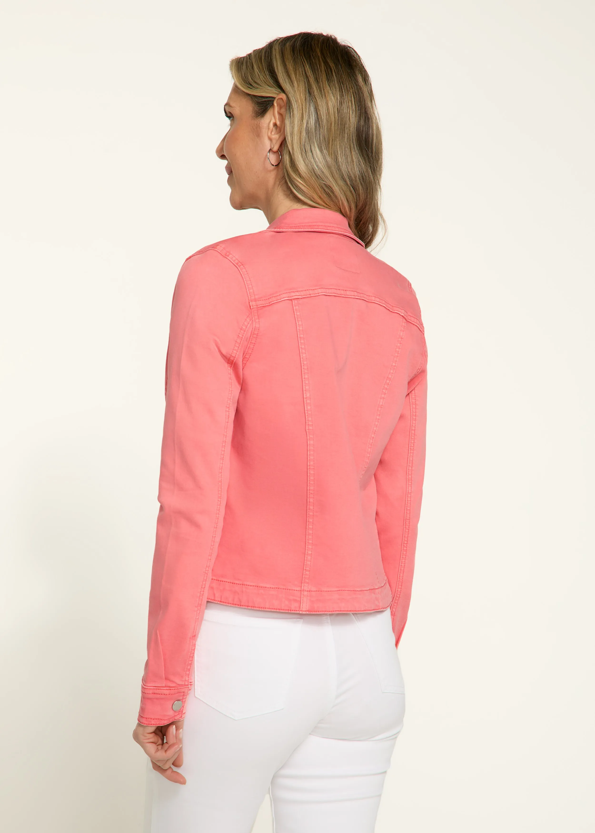 Twill Jacket, Coral