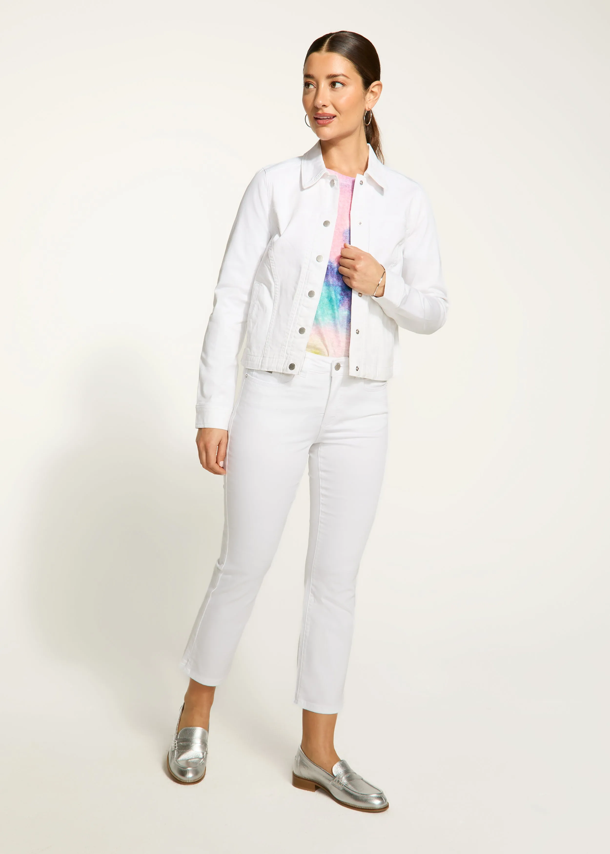 Twill Jacket, White