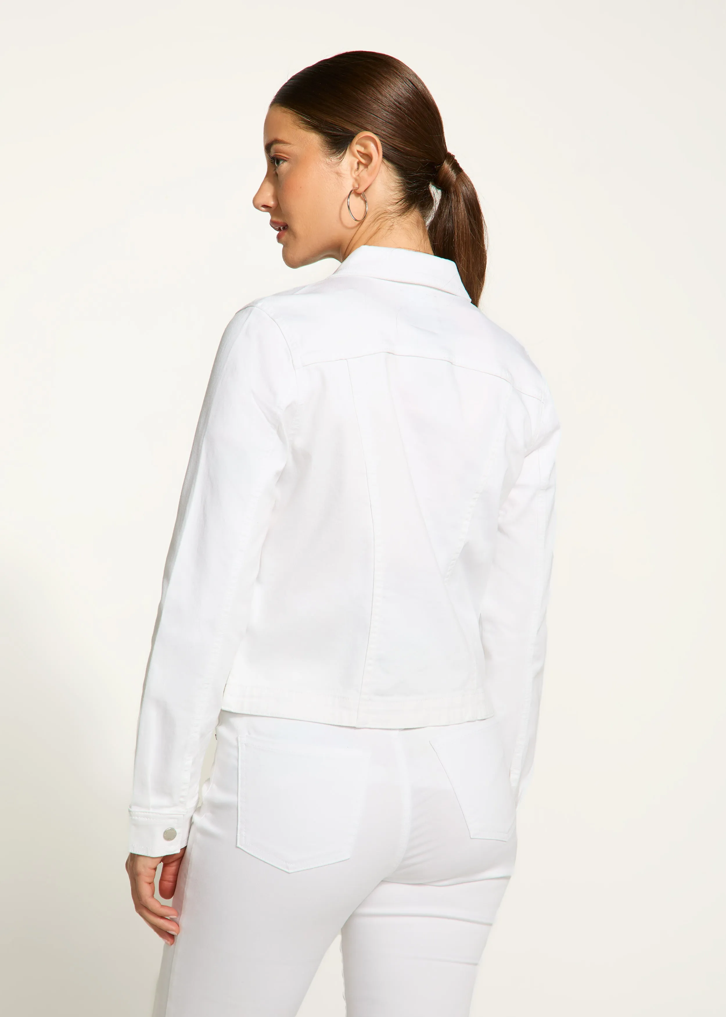 Twill Jacket, White