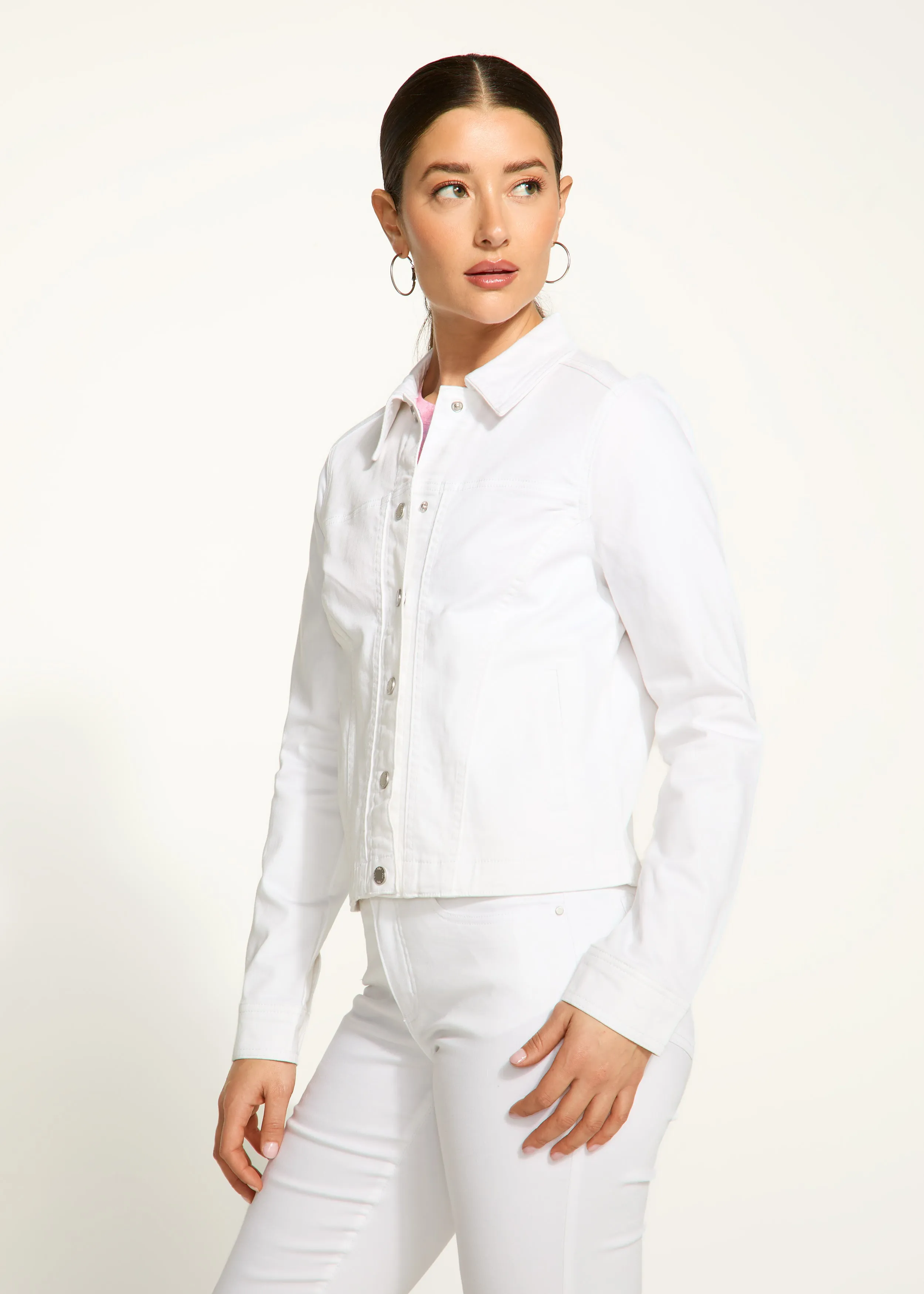 Twill Jacket, White