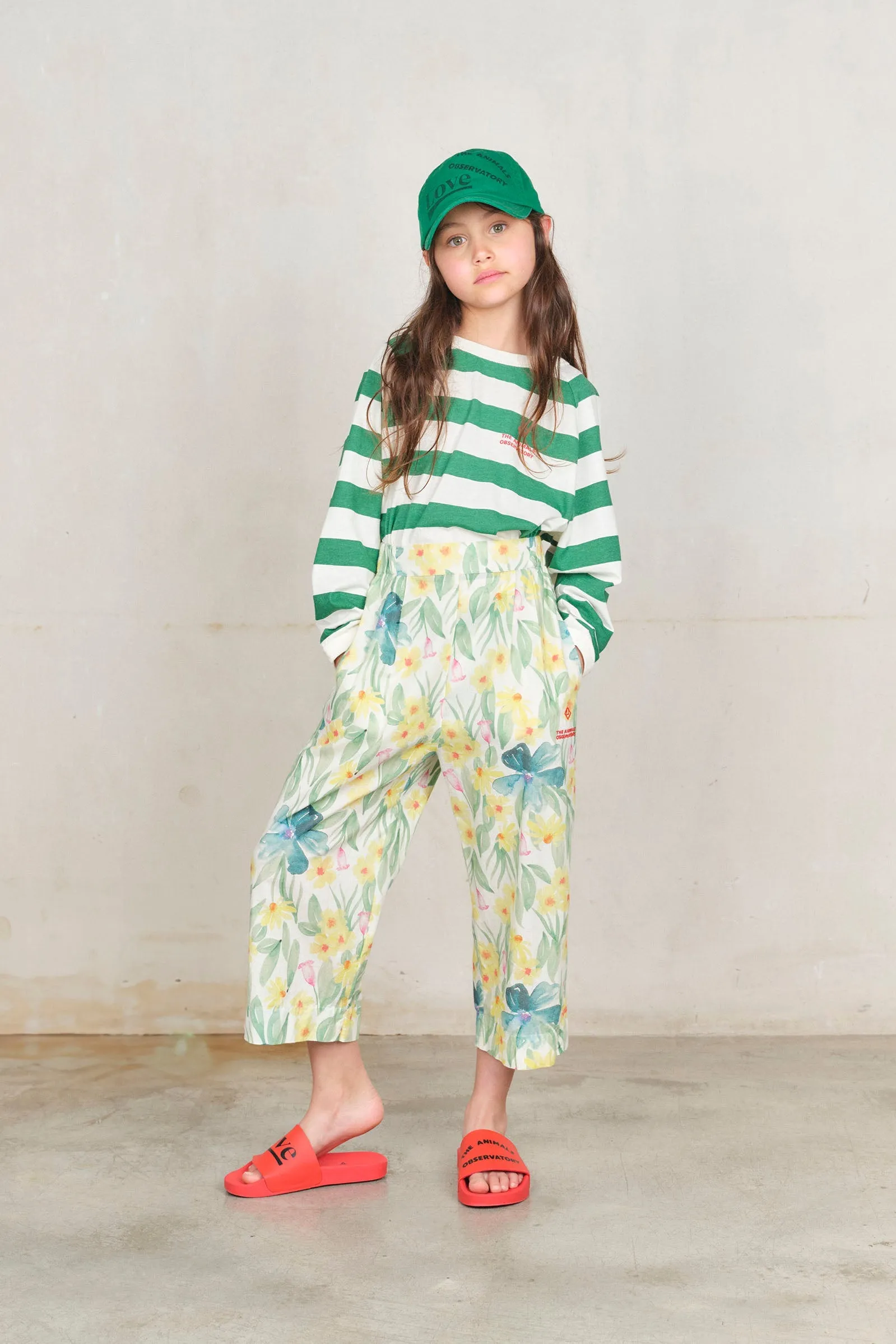 White Floral Antelope Pants