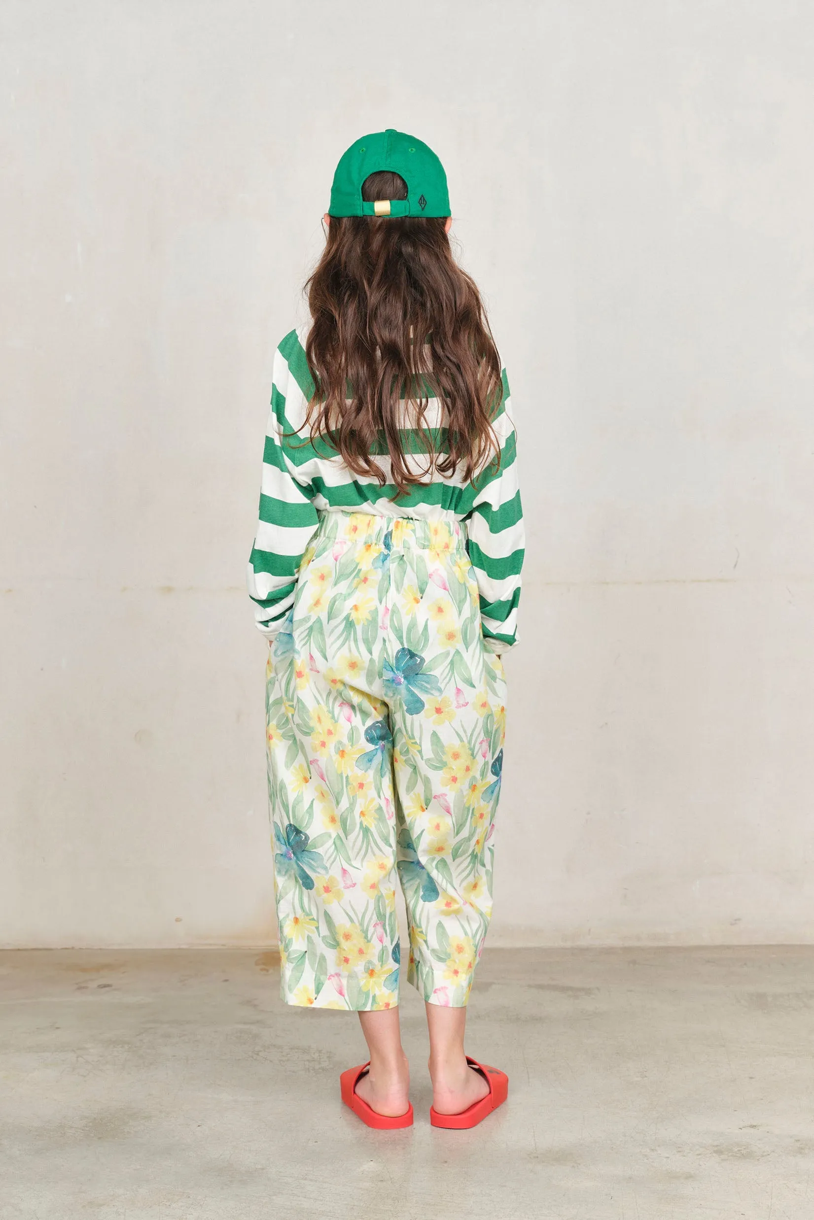 White Floral Antelope Pants