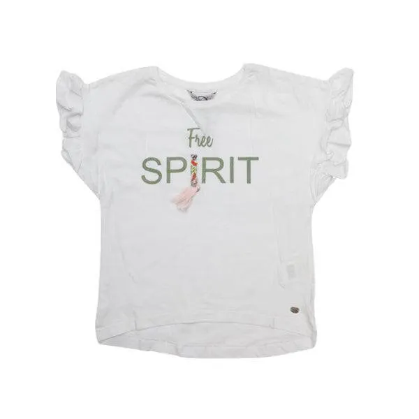WHITE LETTERING T-SHIRT
