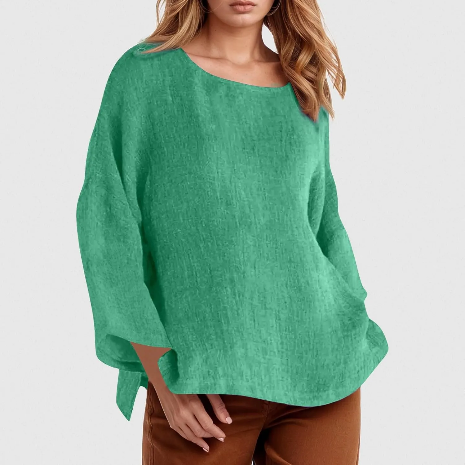 Women Buttons Cotton Linen Short Sleeve T Shirt Summer Henley Casual Plus Size Tunic Tops V-Neck Loose Tshirts