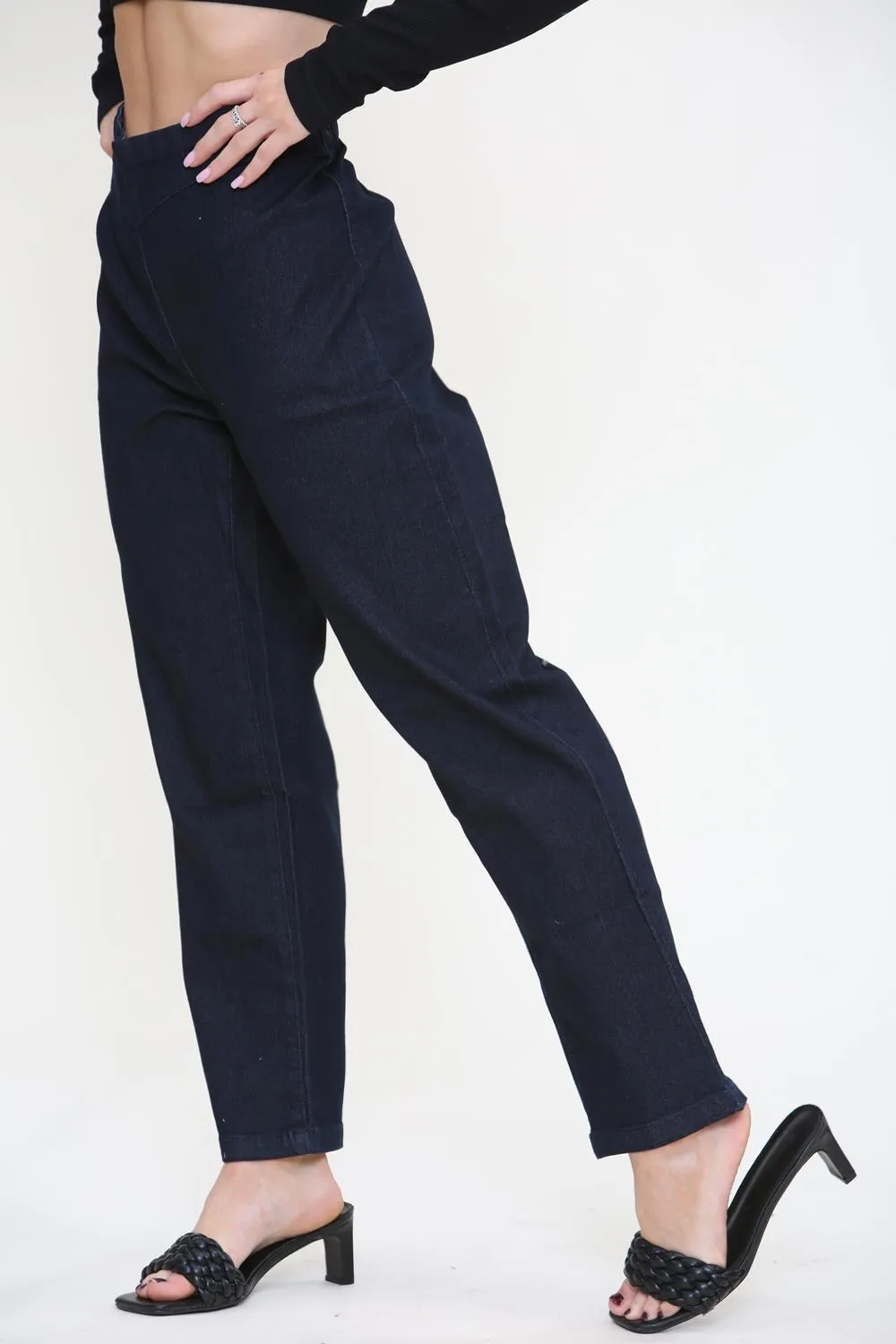 Women Indigo Straight Jeans - UK8 X 29L