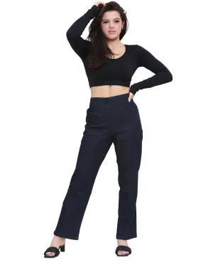 Women Indigo Straight Jeans - UK8 X 29L
